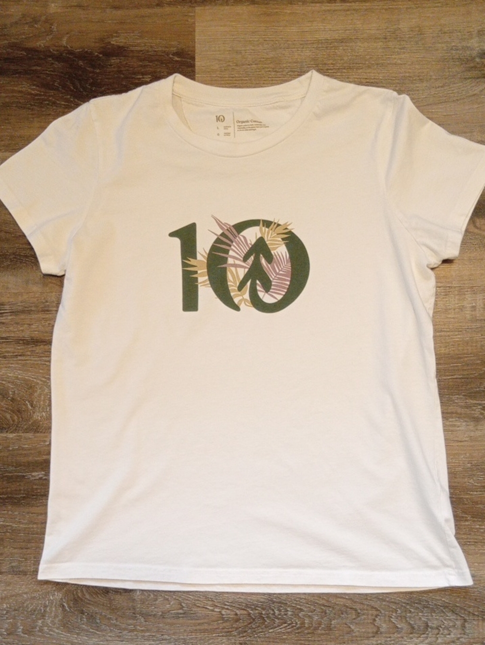 Tentree 100% Organic Cotton Tropical T-shirt Size Large
